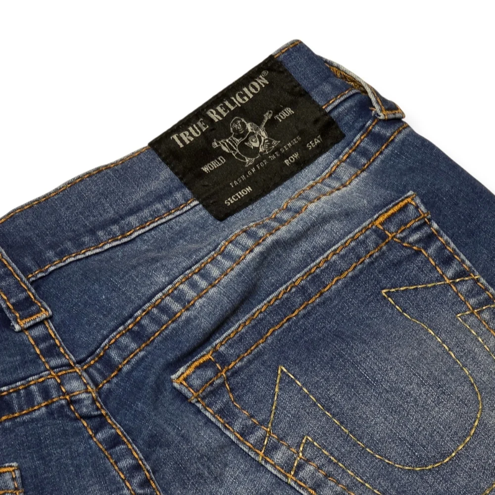 True Religion Men's Geno Relaxed Slim Fit Denim Jeans Stretch 36x34
